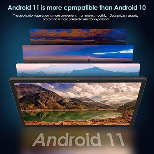 Facetel Android 11 טאבלט 10.1 טבליות Q10PRO: 4GB RAM | 128GB ROM | 5G Wi-Fi | אוקטה-ליבה | 8000mAh | Bluetooth | Google Certified | עם מקלדת, עכבר, אוזניות וכו '.